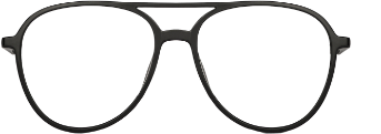 Black Aviator Eyeglasses